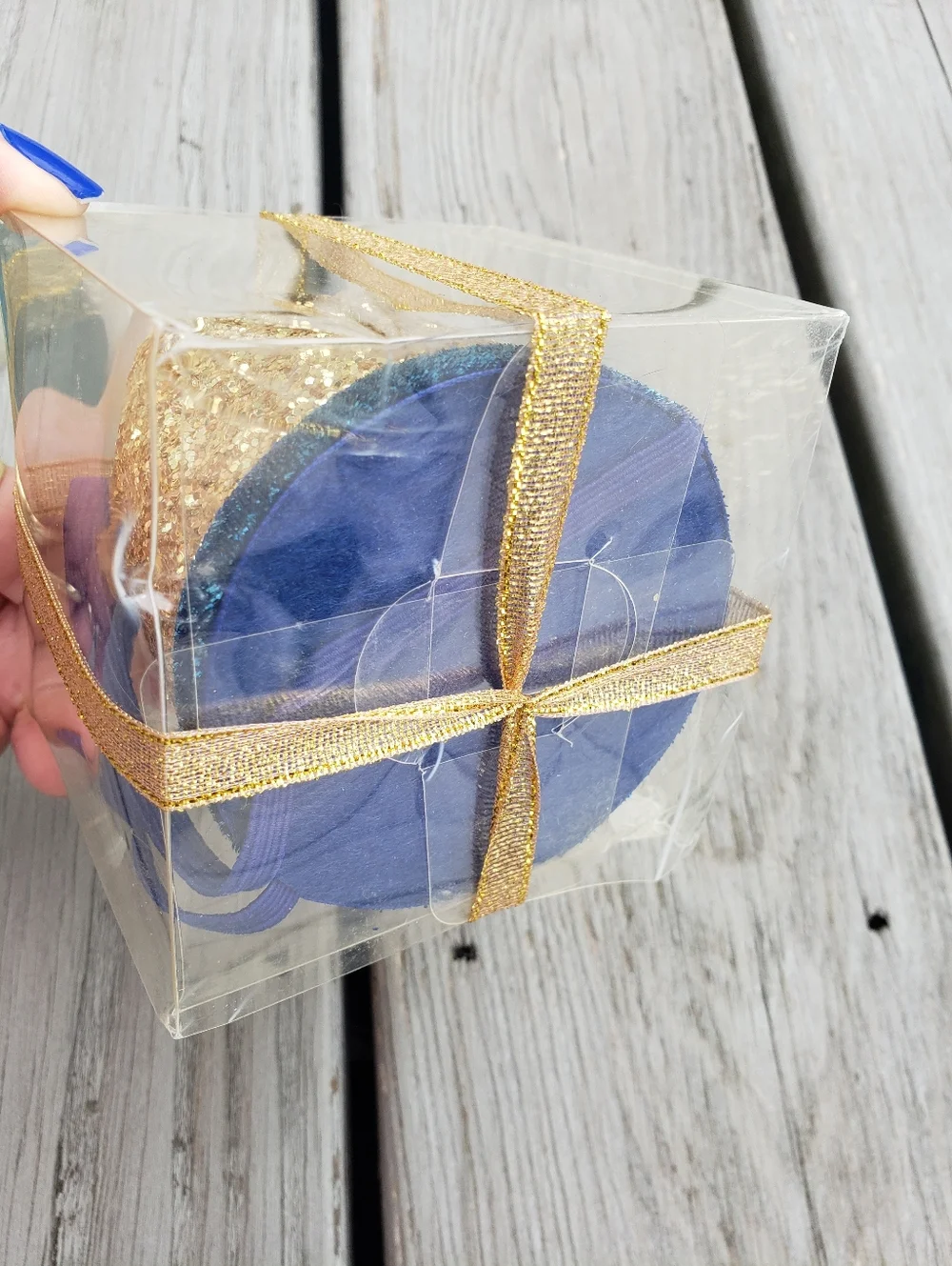 Baby's First Blue Glittery Birthday Crowns - PLAIN NO NUMBER